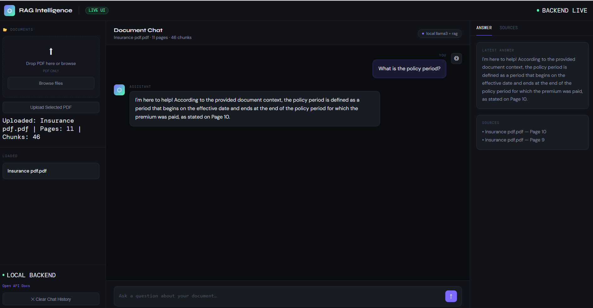RAG System Dashboard